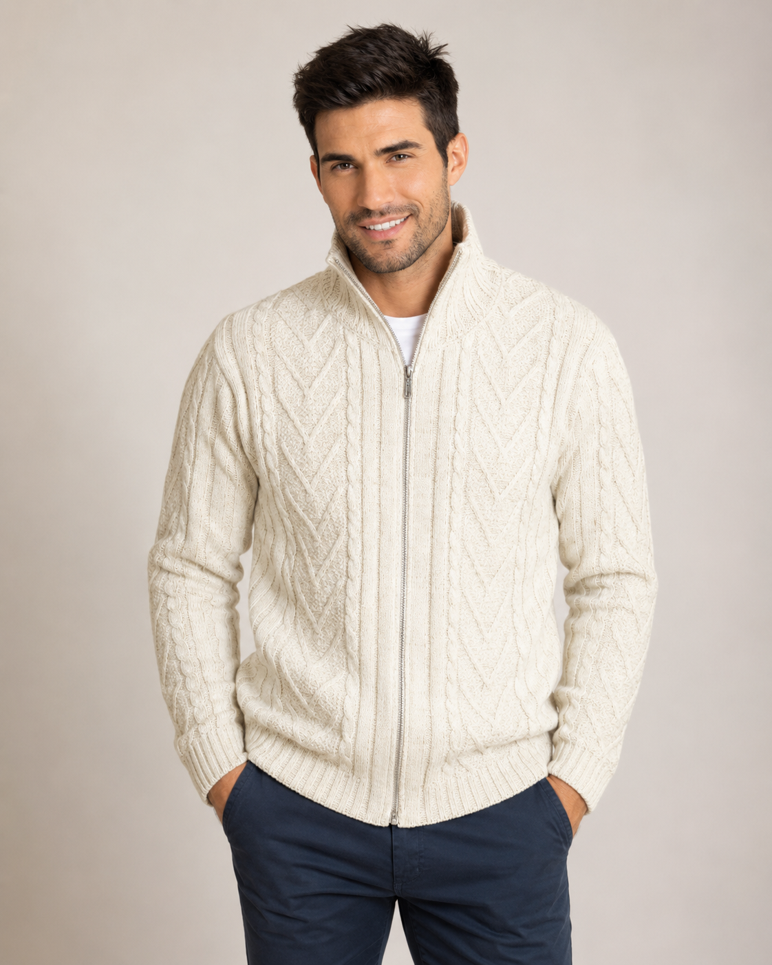 CAMPERA C/CIERRE ARANES VANICE CRUDA ART 4302