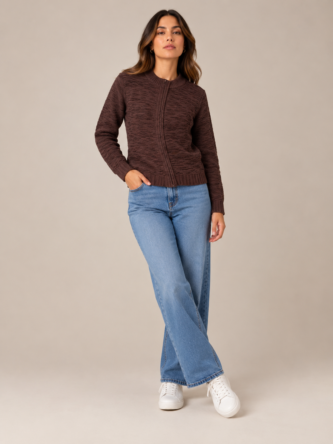 CAMPERA ALGODÓN CHOCOLATE ART 7997