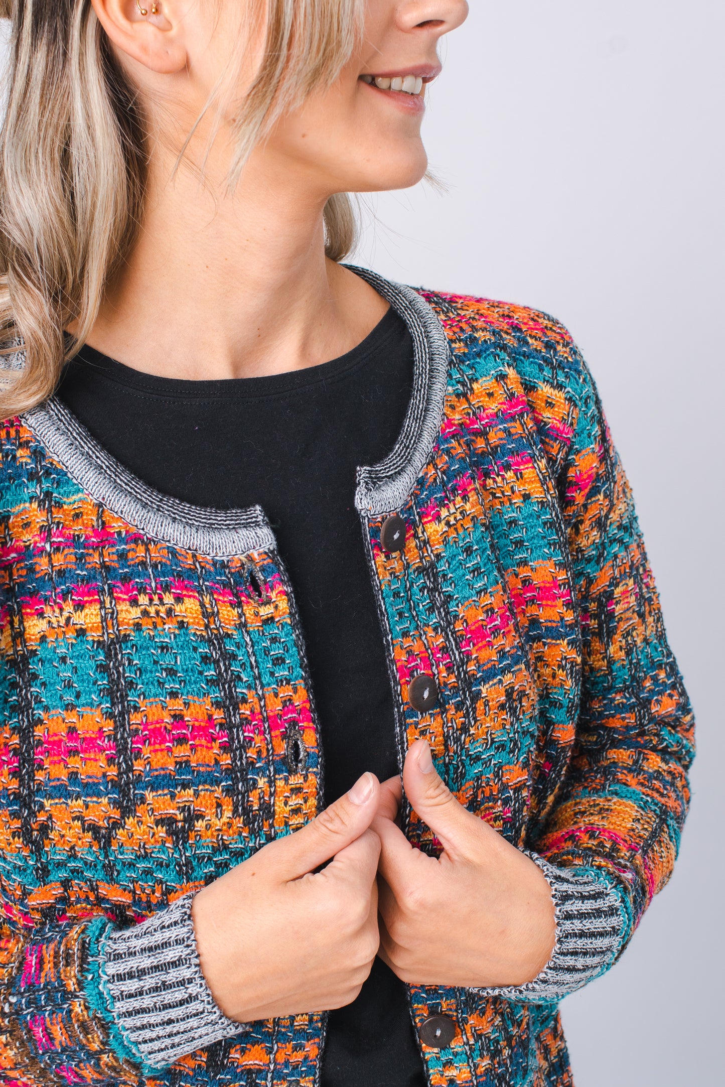 '- OFERTA - SACO LANA MULTICOLOR - ART.7710