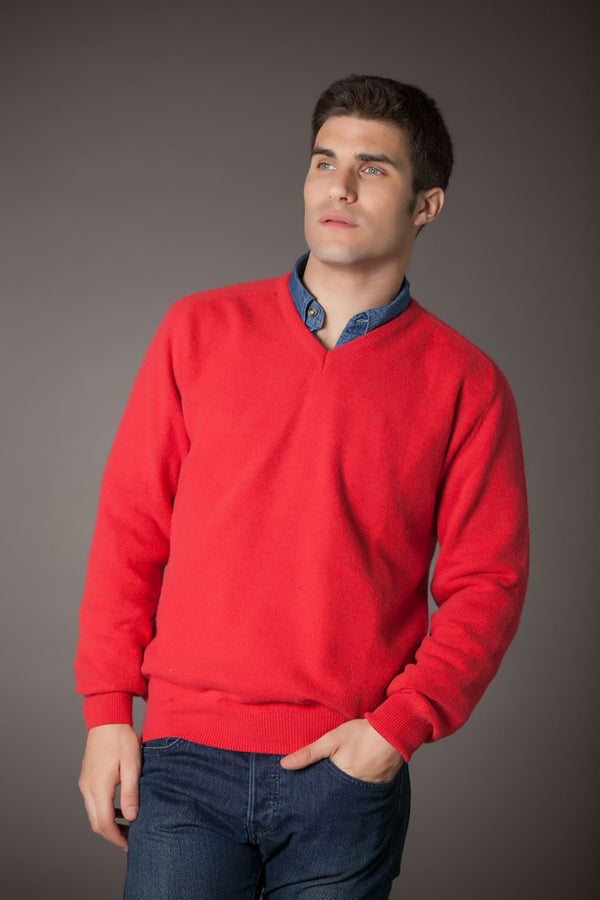 ESCOTE V MANGA PIPA RANGLAN JERSEY ROJO RUSH (ART. 1147)