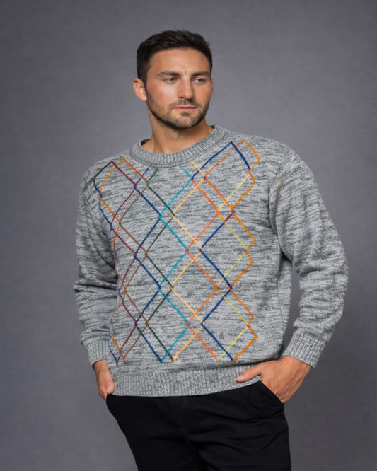 BOSSA INTARSIA ROMBOS Y CRUCES VERDE MOLINE (ART. 1664)