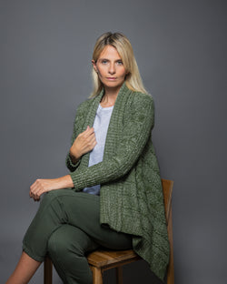 SACO SUELTO VERDE MELANGE (ART. 2021)