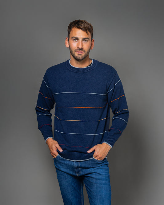 BOSSA ALGODÓN RAYADO AZUL - ART.4305