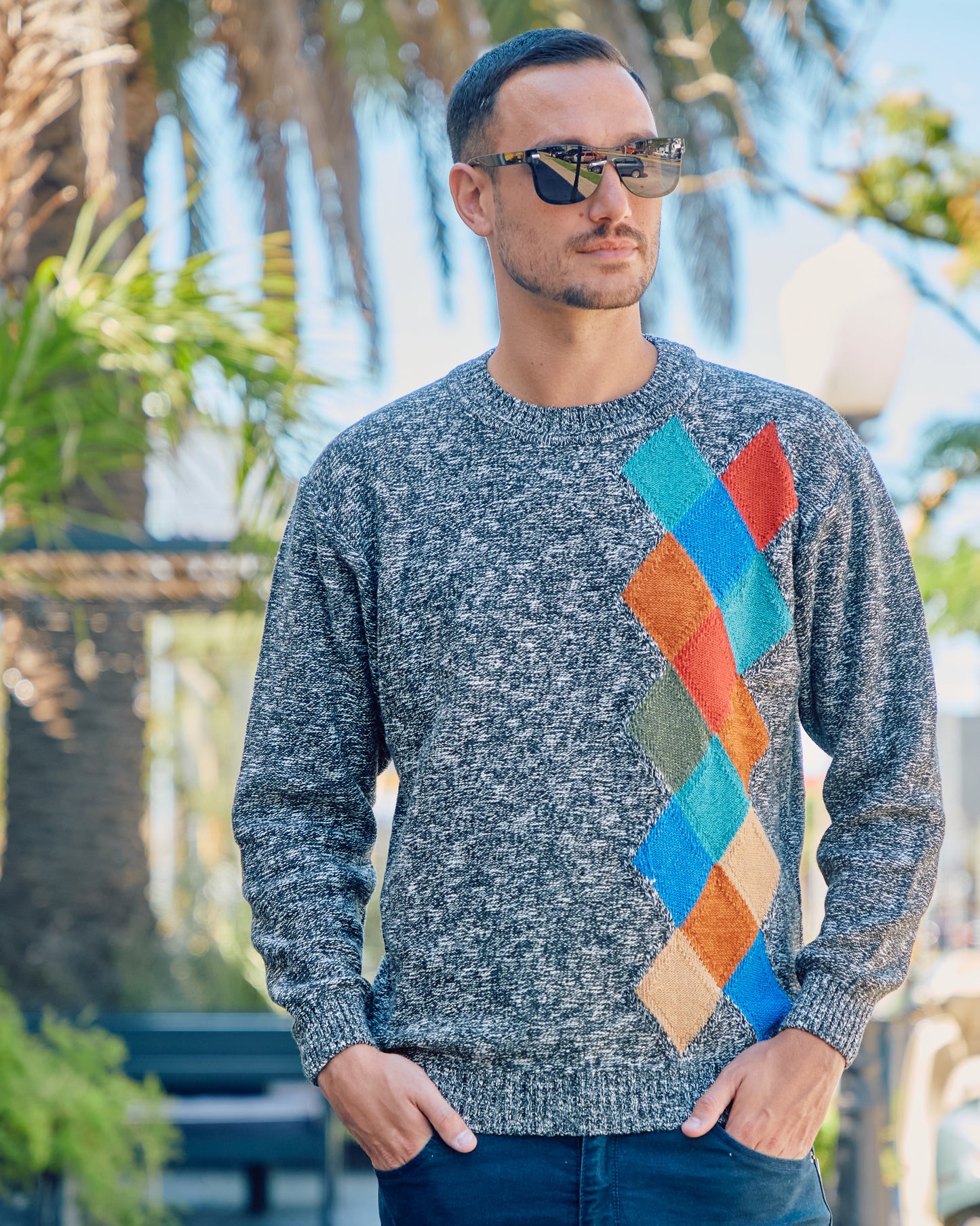BOSSA LANA ROMBOS GRIS MOLINE - ART.4700