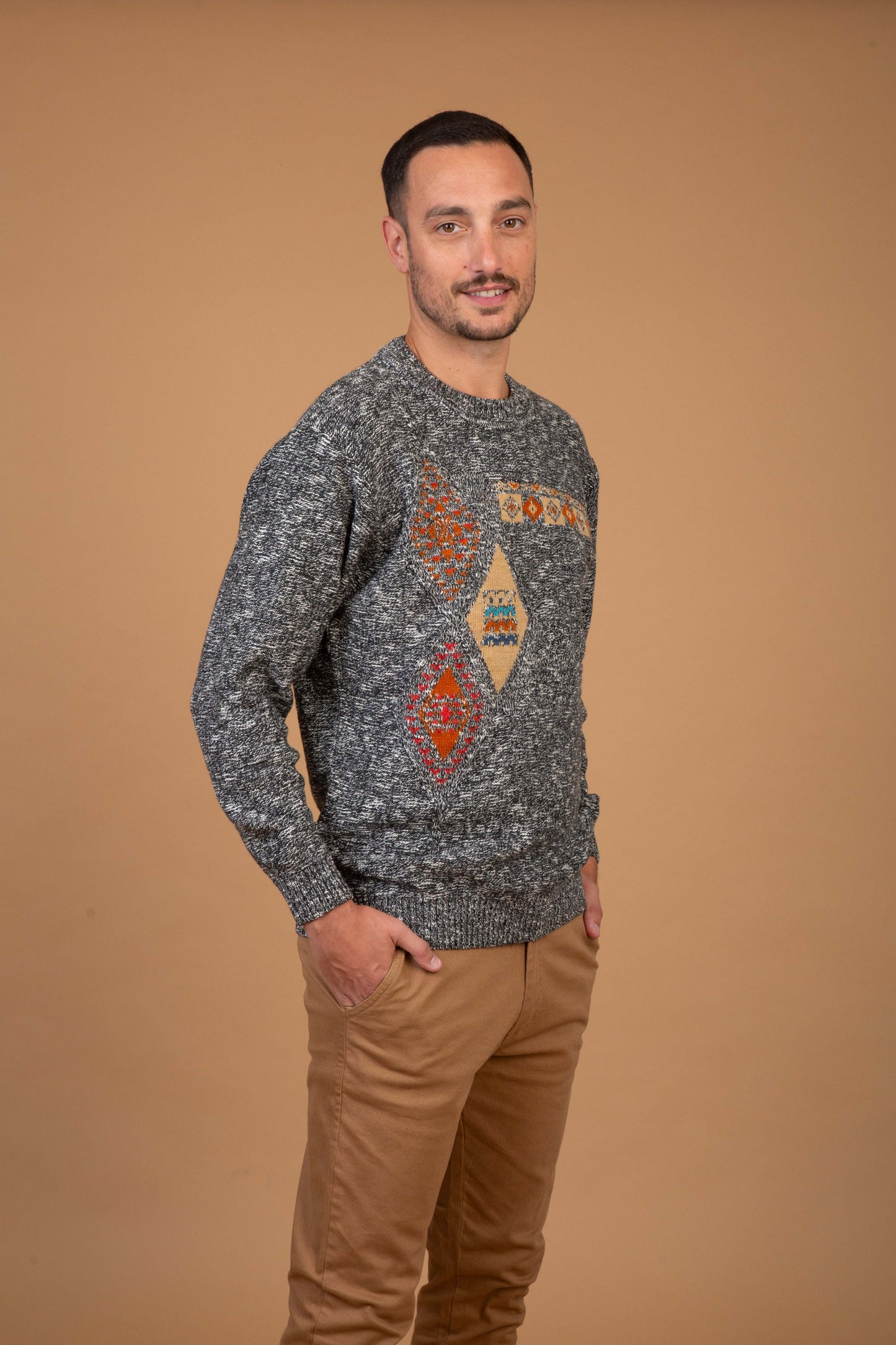 BOSSA CON DETALLE LANA GRIS MOLINE - ART.4950