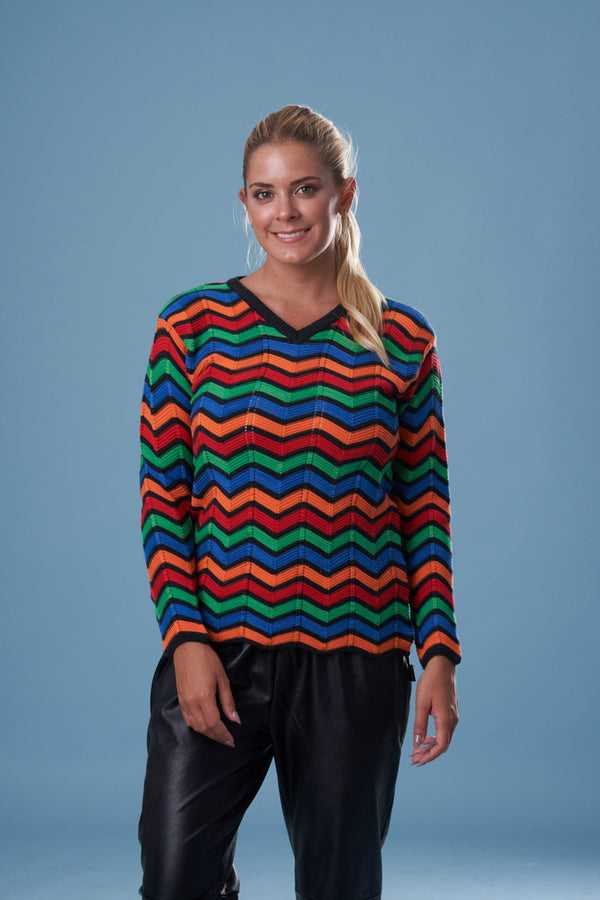 ESCOTE V ALGODÓN MULTICOLOR - ART.7970
