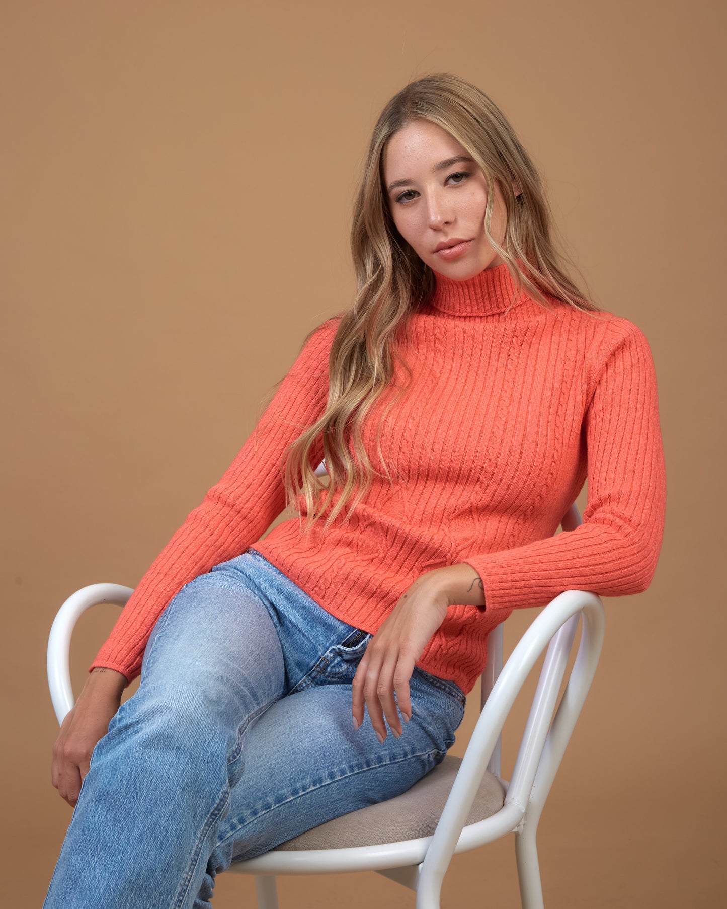 POLERA ALGODÓN CORAL FLUO - ART.7975