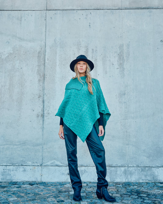 PONCHO LANA BOTÁNICO - 7986