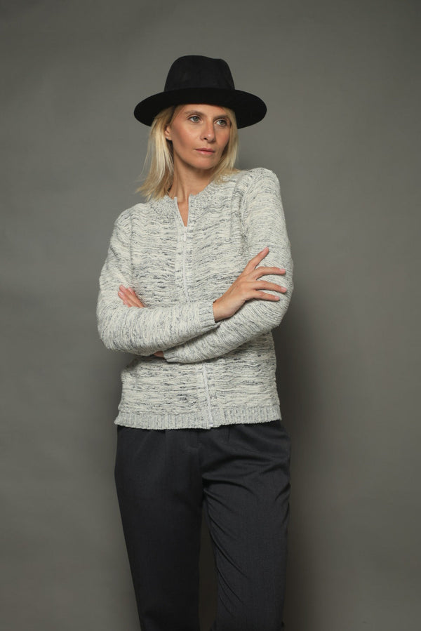 CAMPERA C/CIERRE MALLA DESCARGADA CRUDA (ART. 7997)