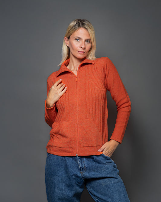 CAMPERA BOLSILLOS ALGODÓN NARANJA - ART.7998