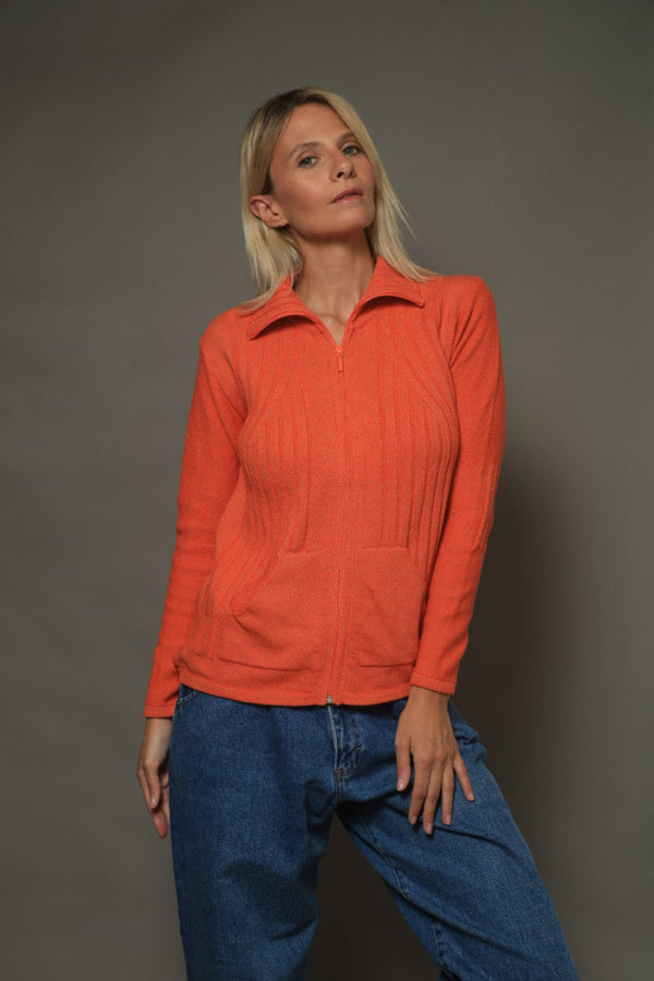 CAMPERA BOLSILLOS NARANJA ALGODÓN - ART. 7998
