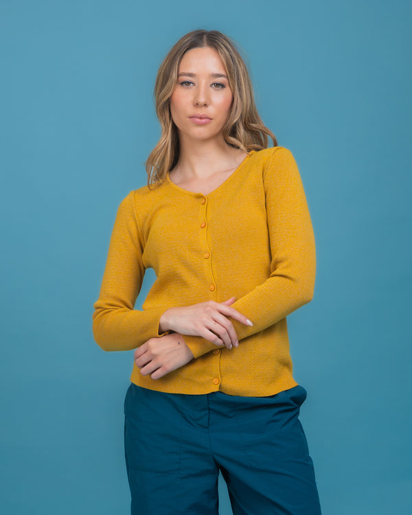CARDIGAN R-R MOSTAZA (ART. 7987)