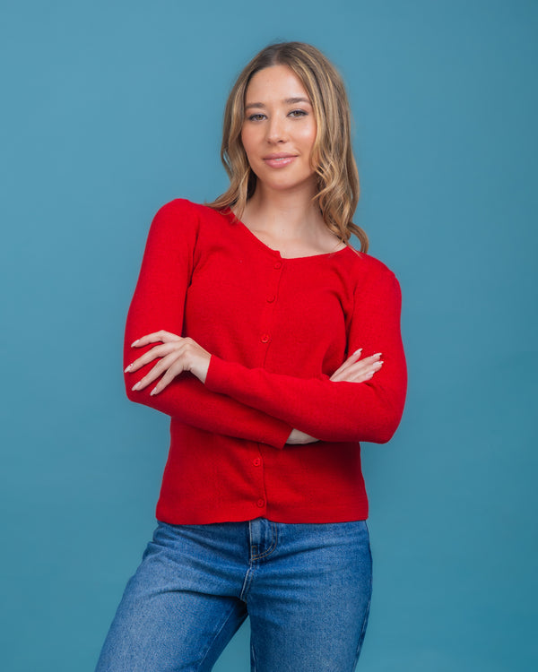 CARDIGAN R-R ROJO (ART. 7987)