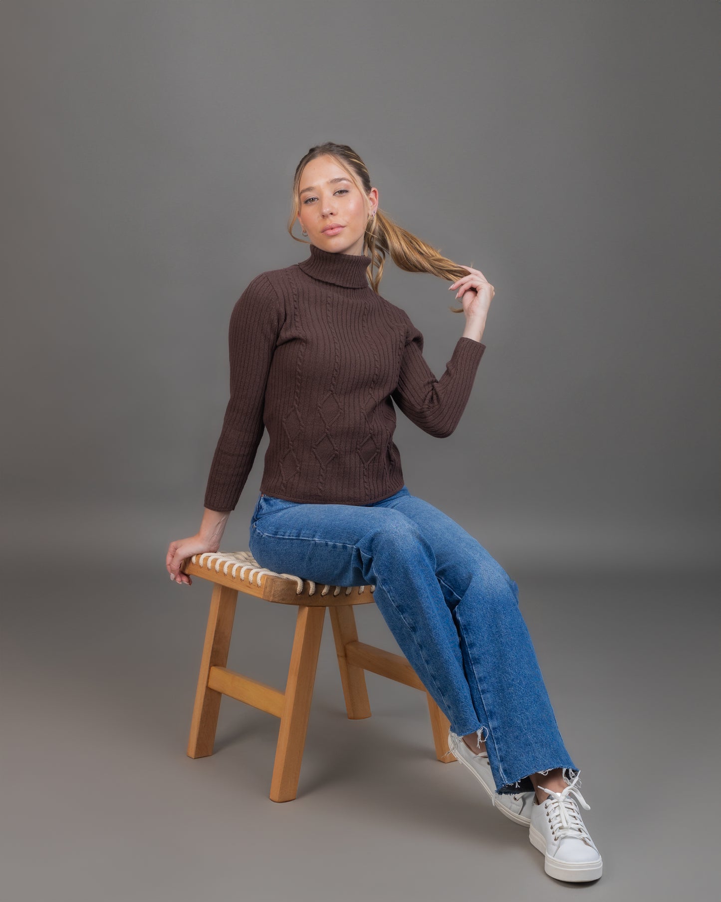 POLERA ALGODÓN CHOCOLATE - ART.7975