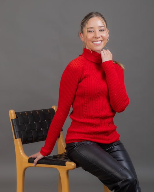 POLERA ALGODÓN ROJA - ART.7975