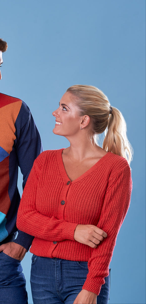 CARDIGAN PERLE ROJO (ART. 7977)