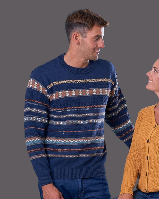 BOSSA ALGODÓN COMBINADO AZUL - ART.4308