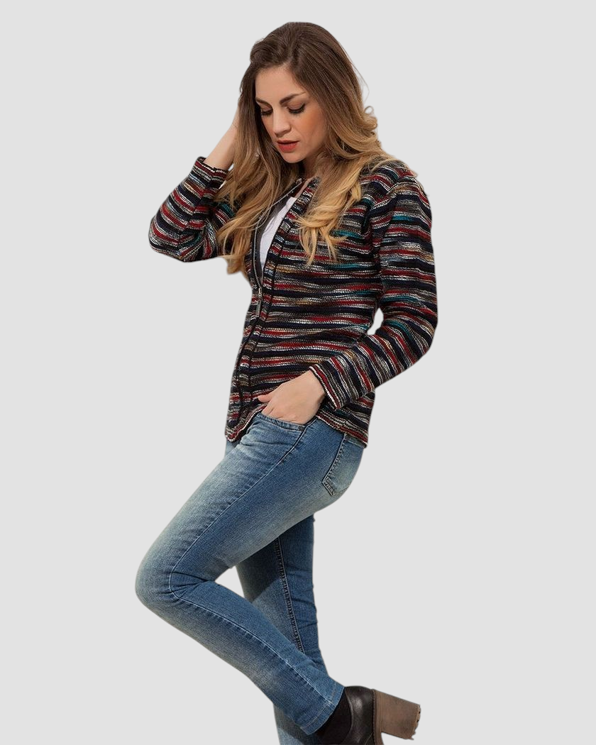 -OUTLET- CAMPERA ENTALLADA MULTICOLOR ART 7216