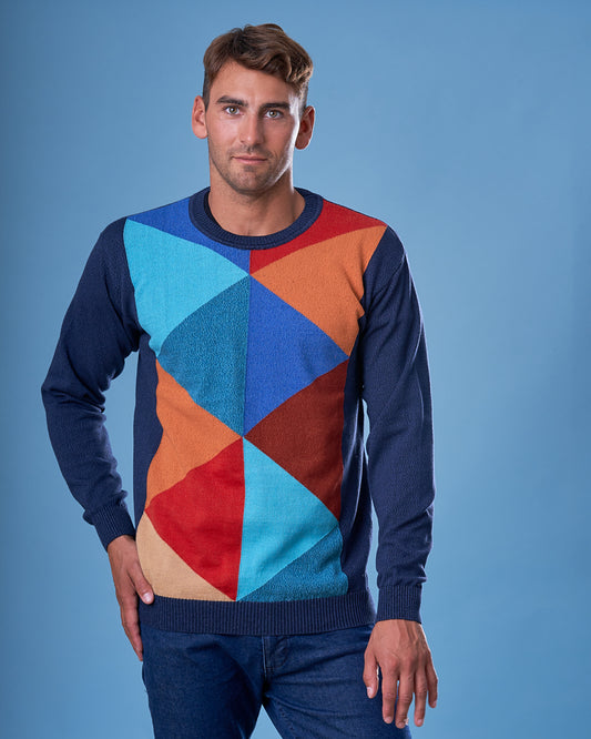 BOSSA INTARSIA ROMBOS AZUL  (Art. 4354)
