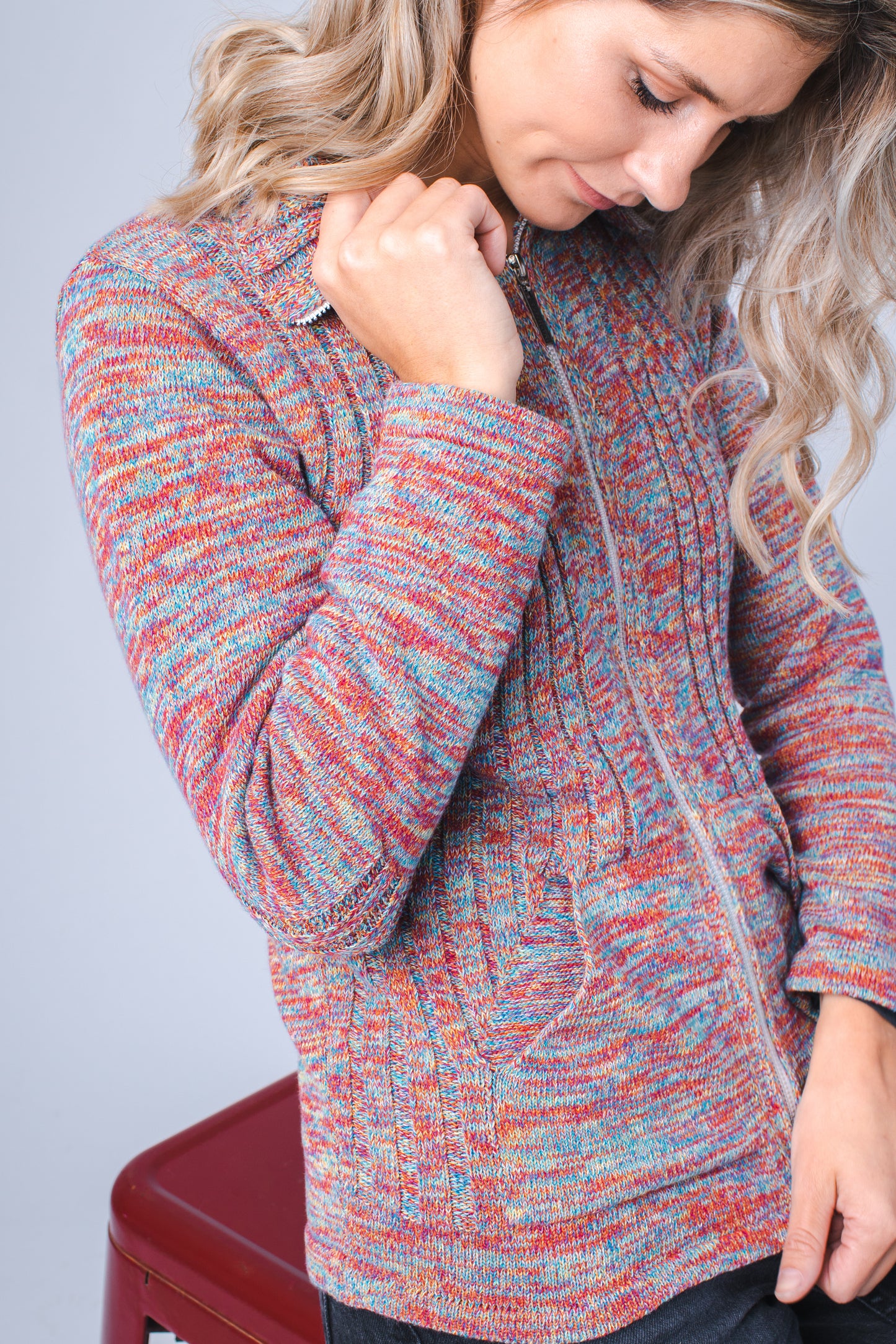 CAMPERA BOLSILLOS ALGODÓN MULTICOLOR - ART.7373